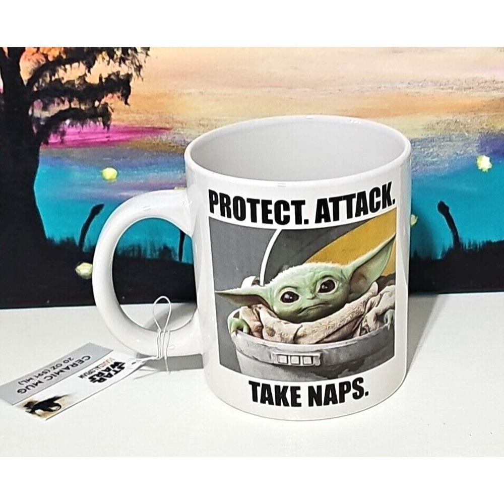 Star Wars The Mandalorian The Child Take Naps 20oz Jumbo Ceramic Mug